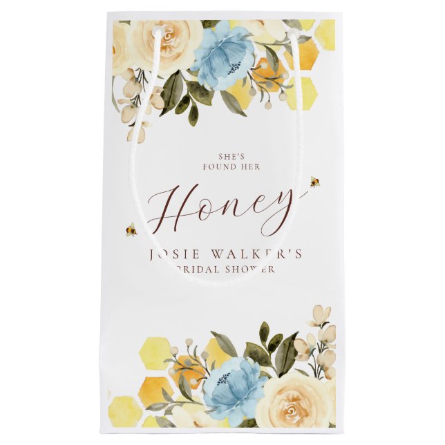 Bee Bridal Shower Small Gift Bag (Front)