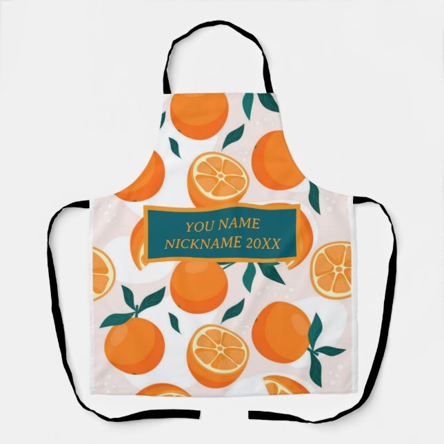 Bee Bridal shower yellow florals party Apron (Front)