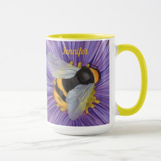Bee Bumblebee Coffee Mug Tea Cup Original Art (Right)
