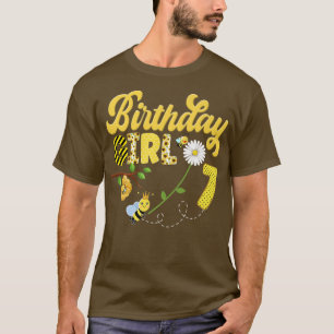 Bee Bumblebee Girl Birthday Hive Sweet 1st Party M T-Shirt