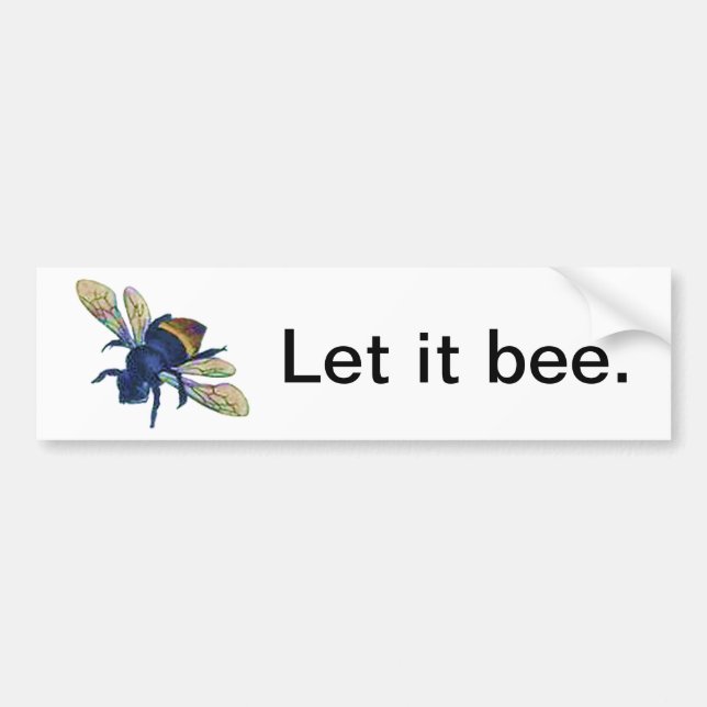 Bee Bumper Sticker (Front)