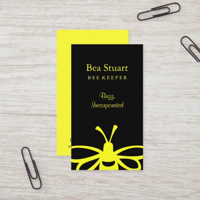 Bee Business Card (Front/Back In Situ)