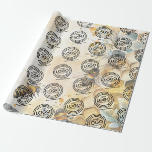 Bee Business Logo Corporate Companies Branded  Wrapping Paper