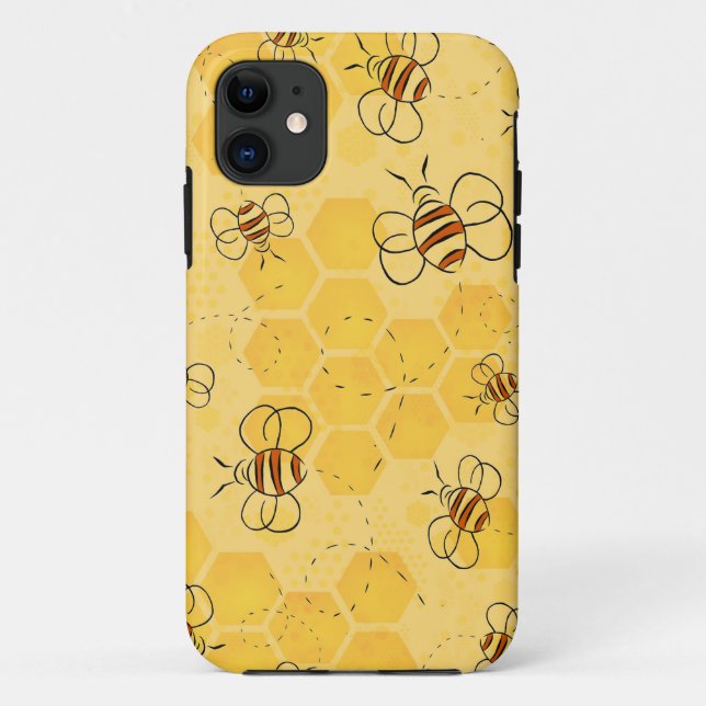Bee Buzzing Honey Bees Cute  Case-Mate iPhone Case (Back)