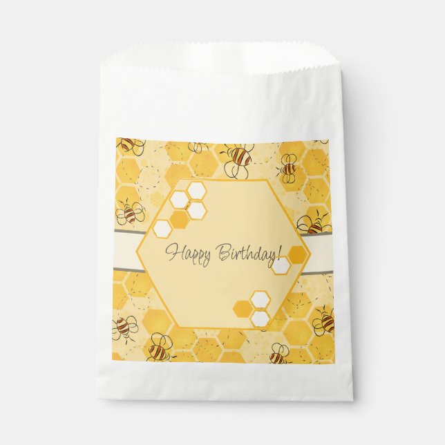 Bee Buzzing Honey Bees Cute  Favour Bags (Front)