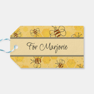 Bee Buzzing Honey Bees Cute Gift Tags