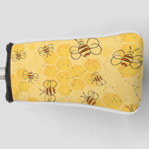 Bee Buzzing Honey Bees Cute  Golf Head Cover
