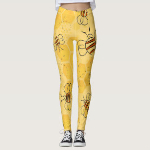 Bee Buzzing Honey Bees Cute  Leggings