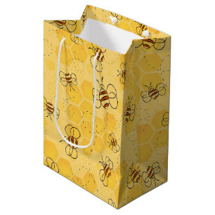 Bee Buzzing Honey Bees Cute Medium Gift Bag