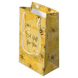 Bee Buzzing Honey Bees Cute Small Gift Bag