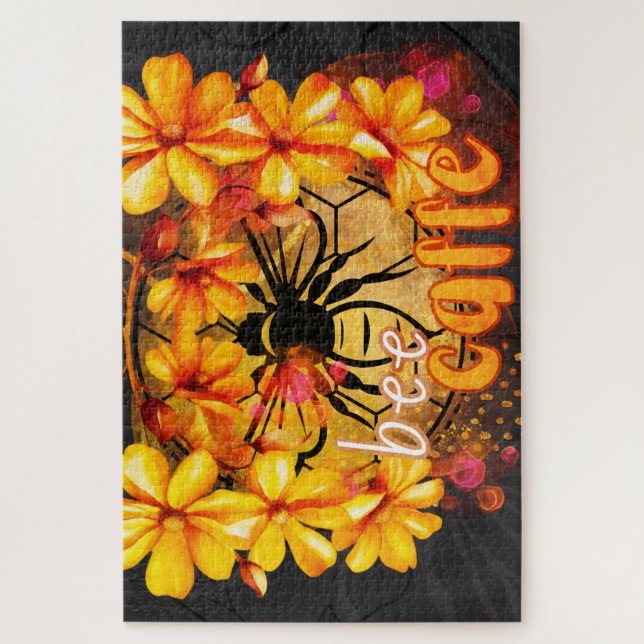 Bee, caffe jigsaw puzzle (Vertical)