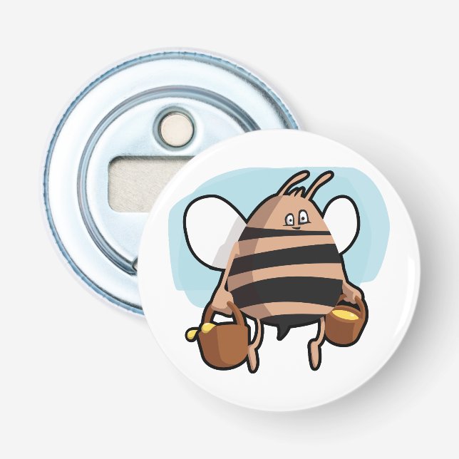 Bee cartoon bottle opener (Front)
