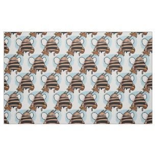Bee cartoon fabric