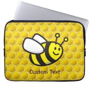 Bee Cartoon Laptop Sleeve