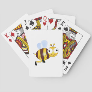 Bee cartoon playing cards