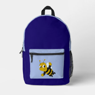 Bee cartoon printed backpack