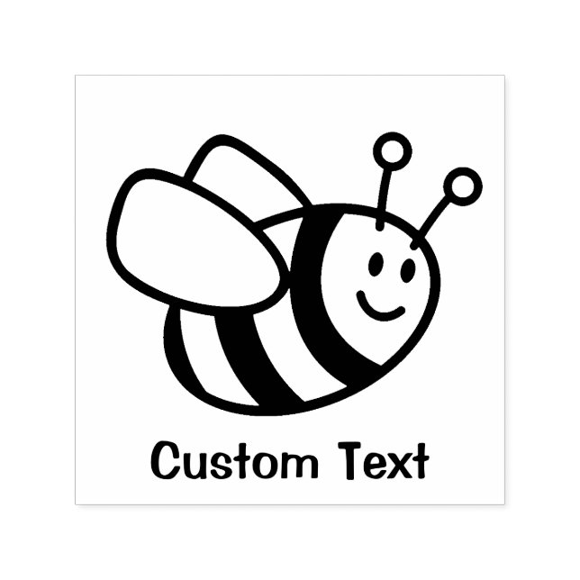 Bee Cartoon Self-inking Stamp (Design)