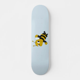 Bee cartoon skateboard