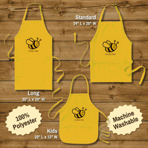 Bee cartoon standard apron