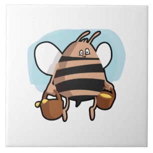 Bee cartoon tile