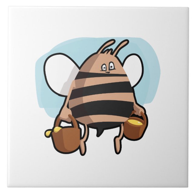 Bee cartoon tile (Front)
