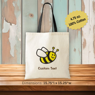 Bee Cartoon Tote Bag