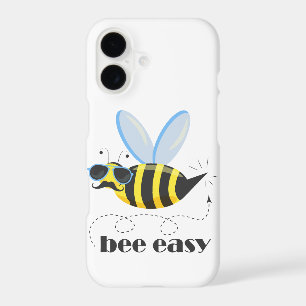 Bee character with moustache sunglasses Bee Easy