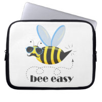 Bee character with moustache sunglasses Bee Easy