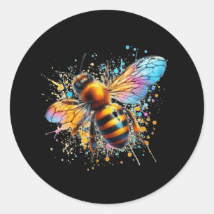 Bee Classic Round Sticker