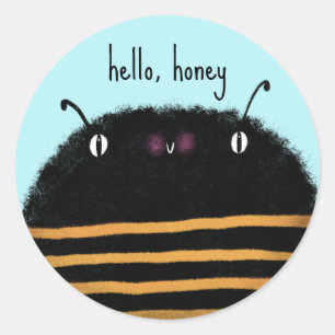 Bee Classic Round Sticker