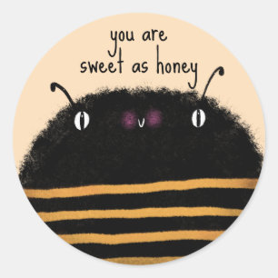 Bee Classic Round Sticker