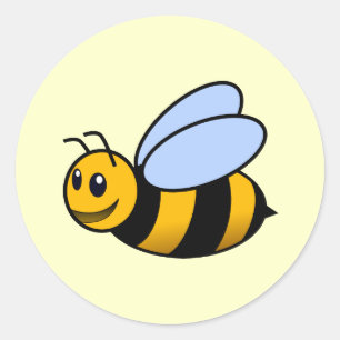 Bee Classic Round Sticker
