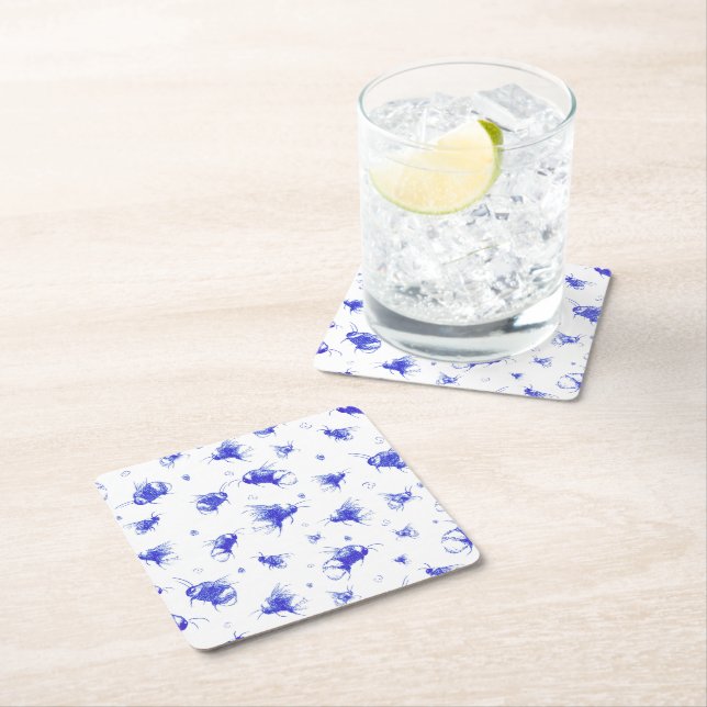 Bee Coaster – Hand Drawn Art, Gift for Mom (Insitu)