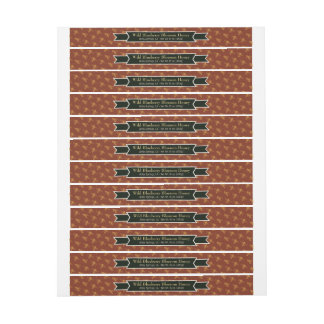 Bee Colony Honey Jar Lid Chestnut Brown Wrap Around Label