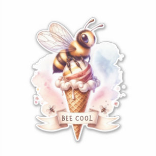 Bee Cool- Bee on Ice Cream Cone