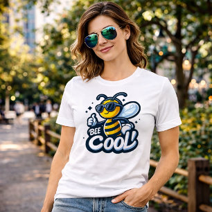 Bee Cool Funny Cute Bee Pun T-Shirt Tri-Blend Shirt