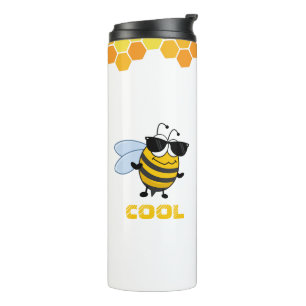 Bee Cool   Funny Trendy Bee Customisable Thermal Tumbler