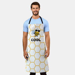 Bee Cool   Funny Trendy Bee Personalised Apron
