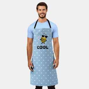 Bee Cool   Funny Trendy Bee Polka Dot Personalised Apron