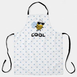 Bee Cool Funny Trendy Bee Polka Dot Personalised Apron
