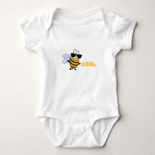 Bee Cool   Funny Trendy Bee Template Baby Bodysuit