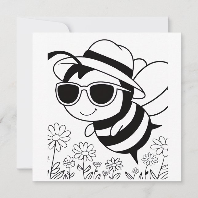 Bee Cool Invitation (Front)