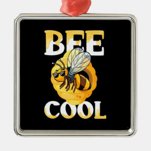 Bee Cool Metal Tree Decoration