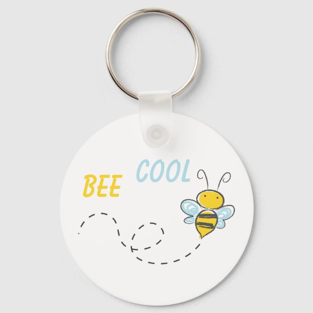Bee Cool personalised Key Ring (Front)