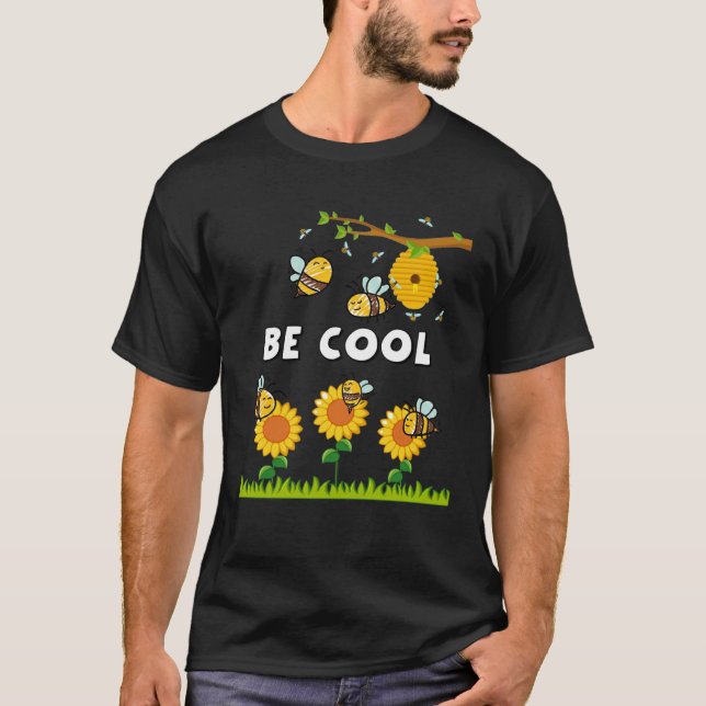 Bee Cool Pollination & Hive  For Children & Toddle T-Shirt (Front)
