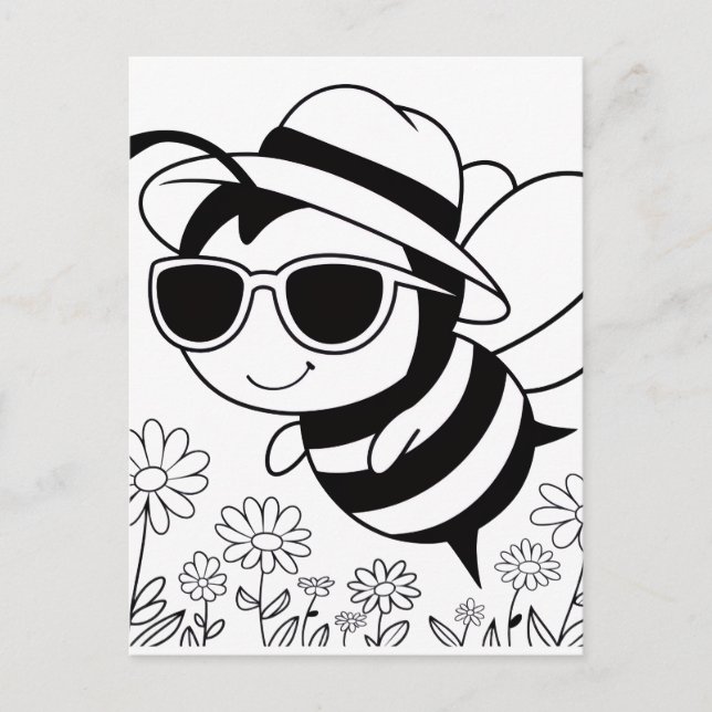 Bee Cool Postcard (Front)