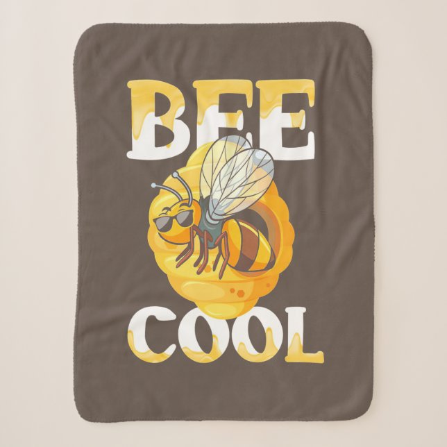 Bee Cool Sherpa Blanket (Front)