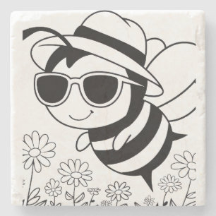 Bee Cool Stone Coaster