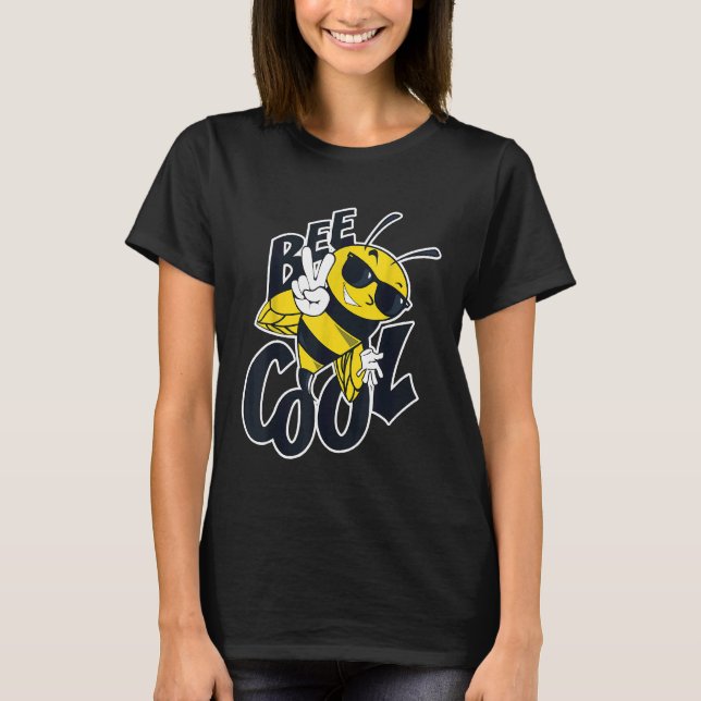 Bee Cool Wild Bee Environment Protection Bees Hone T-Shirt (Front)