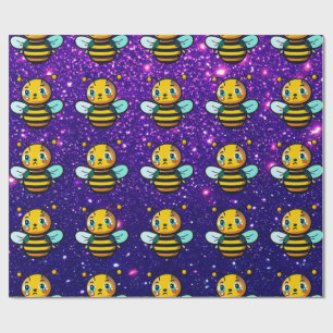 Bee Cute Charming Themed Inspired Wrapping Paper